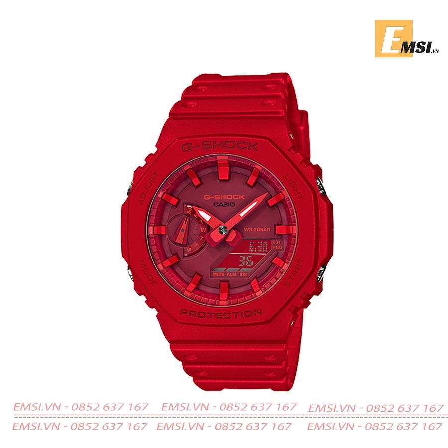 G-Shock GA-2100-4ADR - Đồng Hồ Nam - Điện Tử - Kính Khoáng - Size Mặt 45.4mm - Bảo Hành 5 Năm - Chính Hãng