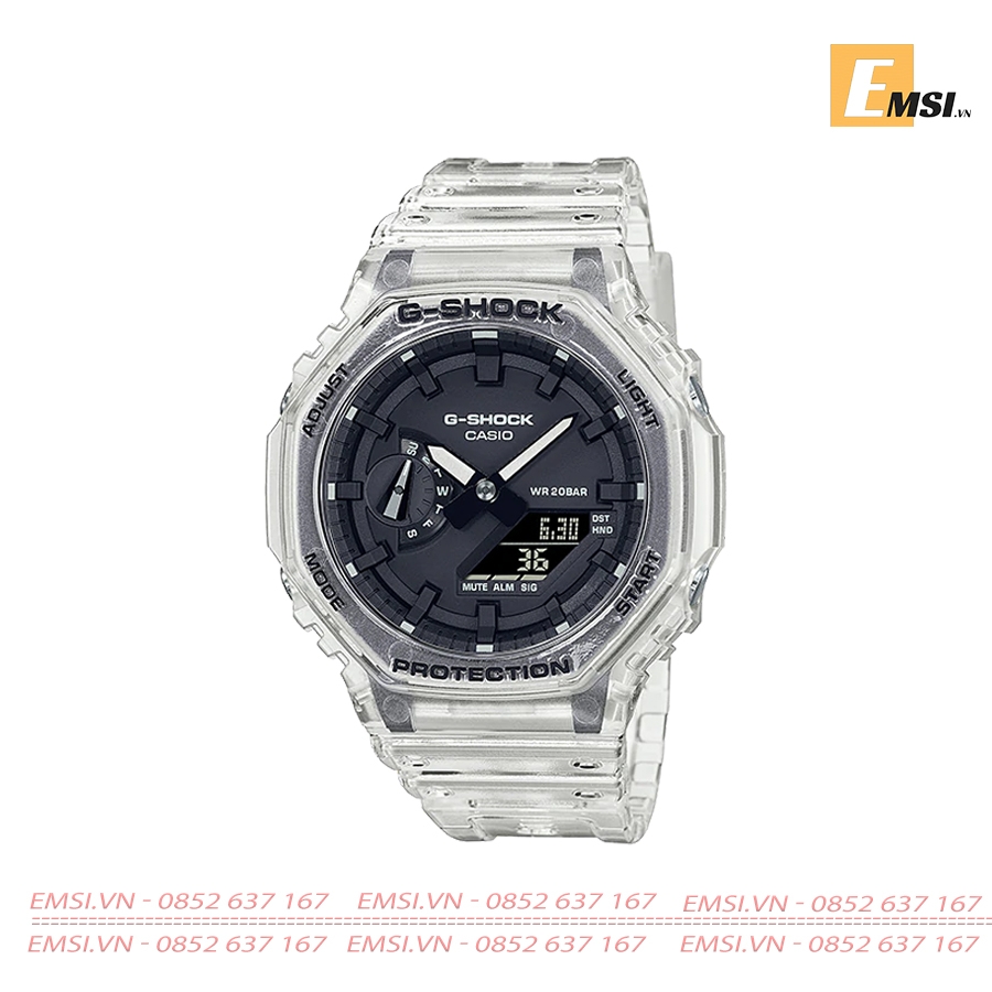 G-Shock GA-2100SKE-7ADR - Đồng Hồ Unisex - Pin / Quartz - Kính Khoáng - Size Mặt 45.4mm - Bảo Hành 5 Năm - Chính Hãng
