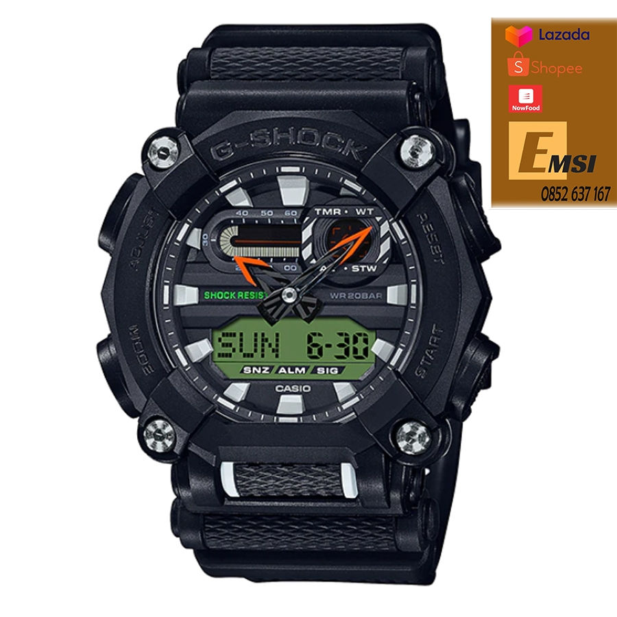 Đồng Hồ Casio G Shock GA-900E-1A3 | Nam | 2 Bộ Dây - Emsi.vn