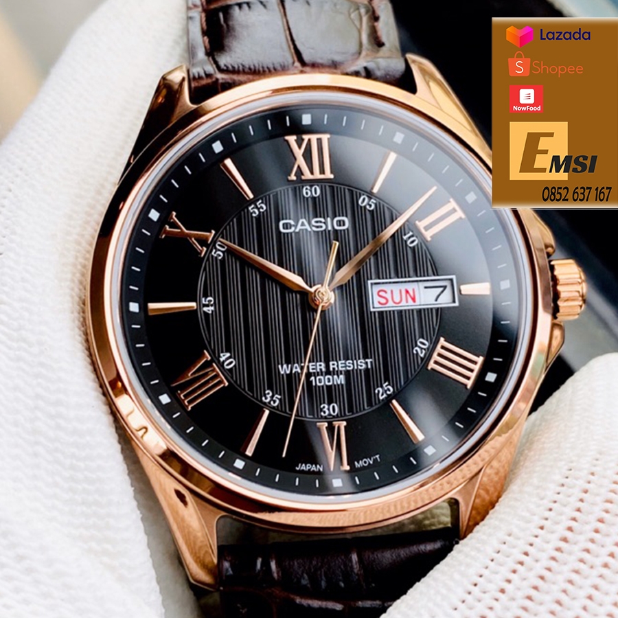 Casio MTP-1384L-1AVDF - Đồng hồ nam - Kính khoáng - Pin / Quartz - Size mặt 41mm - Bảo Hành 5 Năm - Chính Hãng - Emsi.vn