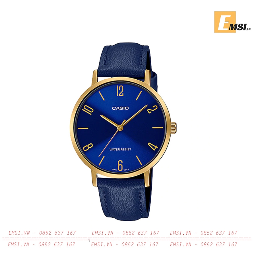 LTP-VT01GL-2BUDF | Đồng Hồ Casio | Nữ | Dây Da | Chống Nước