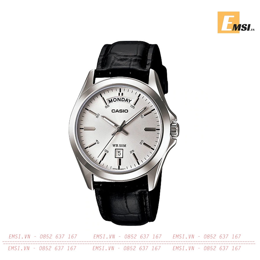 Đồng Hồ Nam Casio Quartz MTP-1370L-7AVDF Dây Da Mặt Trắng