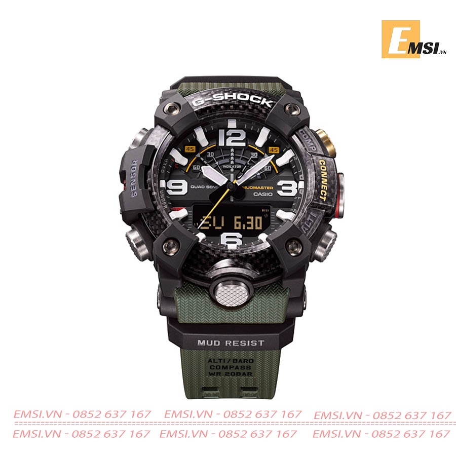 G-Shock GG-B100-1A3DR - Đồng Hồ Nam - Điện Tử - Kính Khoáng - Size Mặt 53mm - Bảo Hành 5 Năm - Chính Hãng -Emsi.vn
