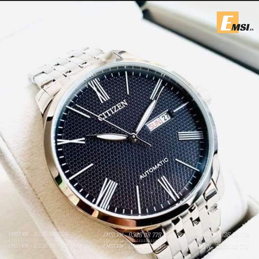 Đồng hồ Citizen NH8350-59E máy automatic, dây kim loại