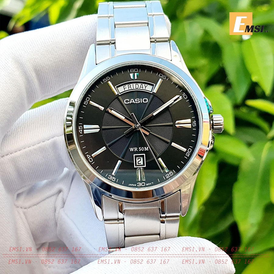 Đồng Hồ Nam Casio MTP-1381D-1AVDF Chính Hãng - Emsi.vn - Size 40