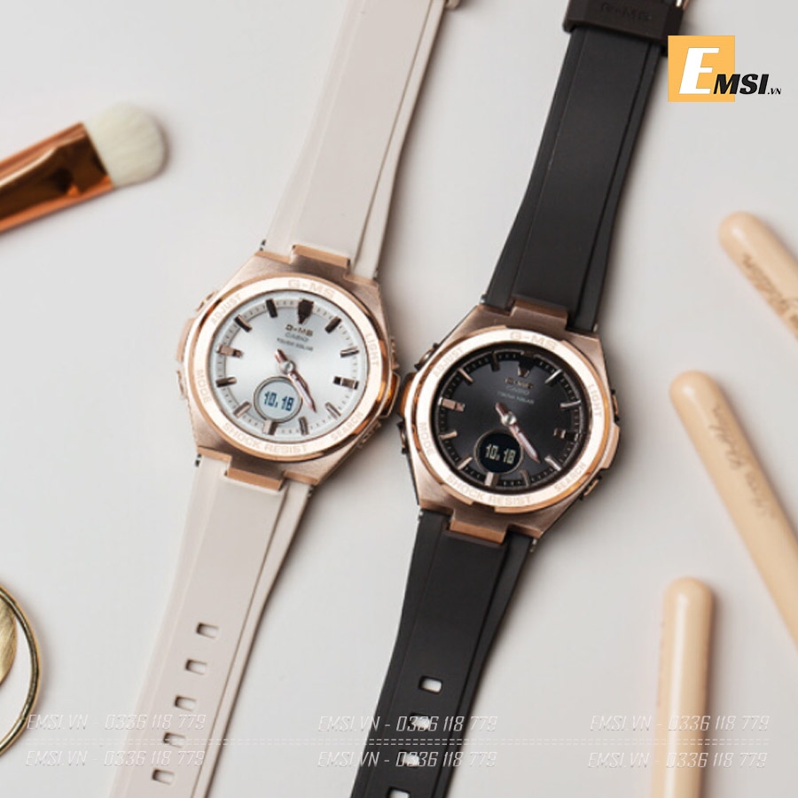 Baby-G MSG-S200G-4A - Đồng Hồ Nữ - Năng Lượng Mặt Trời - Size Mặt 38.5mm - Kính Khoáng - Dây Nhựa - Chống Nước 10ATM - Bảo Hành 5 Năm