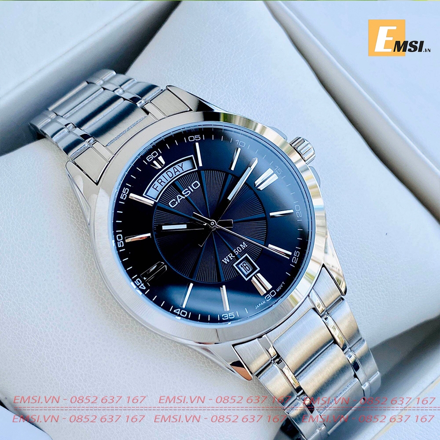 Đồng Hồ Nam Casio MTP-1381D-1AVDF Chính Hãng - Emsi.vn - Size 40