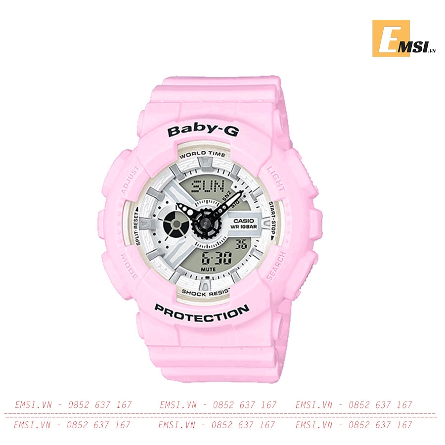 BABY-G BA-110BE-4A - Nữ - Cao Su - Kính Khoáng - 10ATM