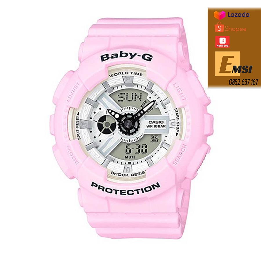BABY-G BA-110BE-4A - Nữ - Cao Su - Kính Khoáng - 10ATM