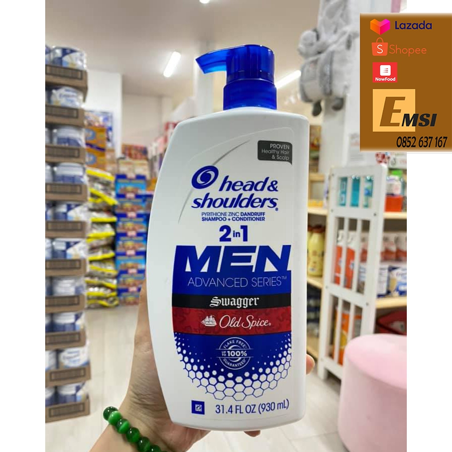 Dầu gội trị gàu nam Head & Shoulders Men Old Spice 930ml