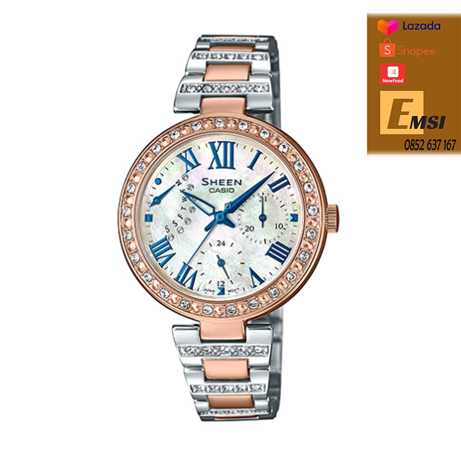Đồng Hồ Nữ Dây Thép Casio SHEEN SHE-3043SPG-7A