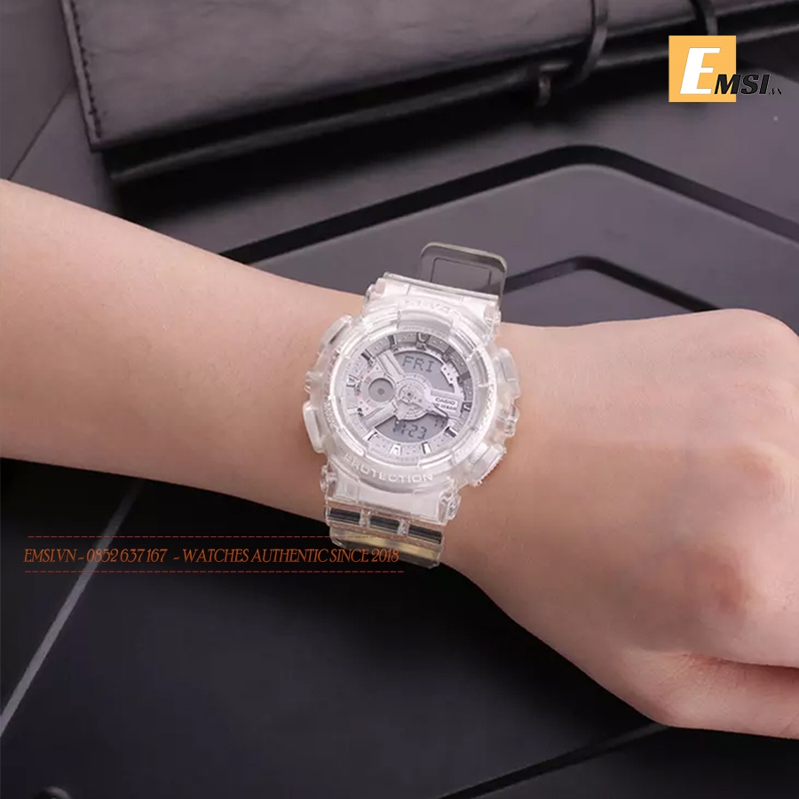 BA-110CR-7ADR | Đồng Hồ Casio | Baby-G | Nữ | Dây Nhựa Màu Trắng | Chống Nước 100m - Emsi.vn