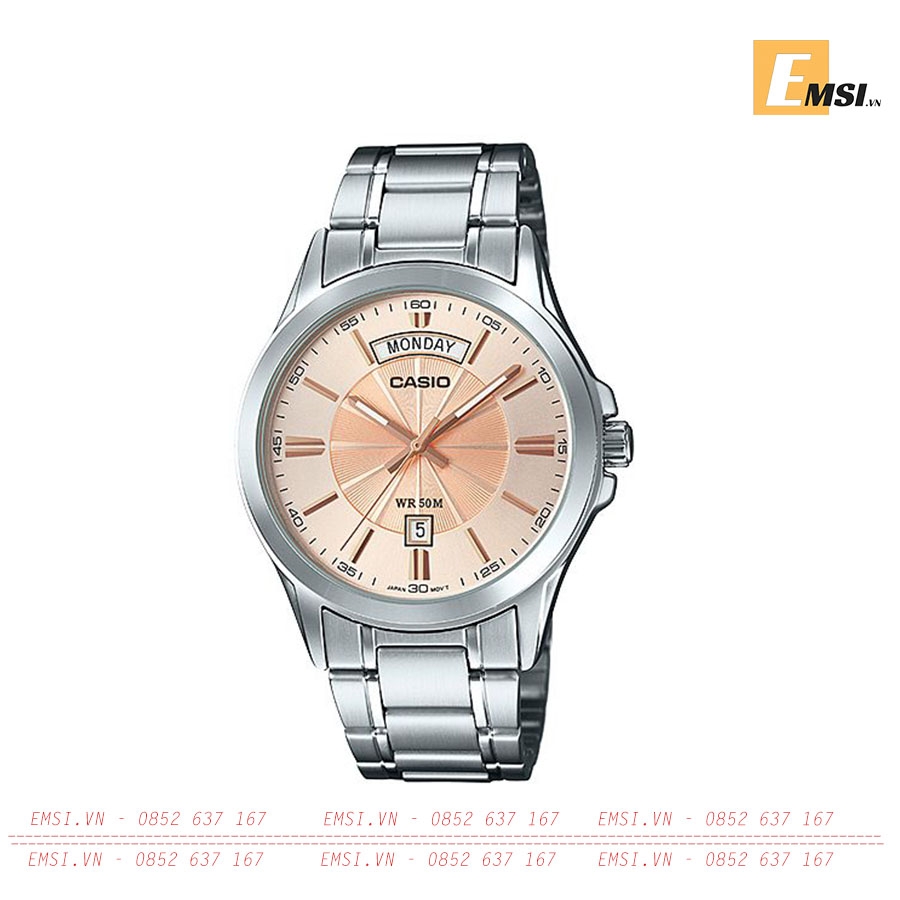 Casio MTP-1381D-9AVDF – Nam – Quartz (Pin) – Dây Kim Loại - EMSI.VN chính hãng