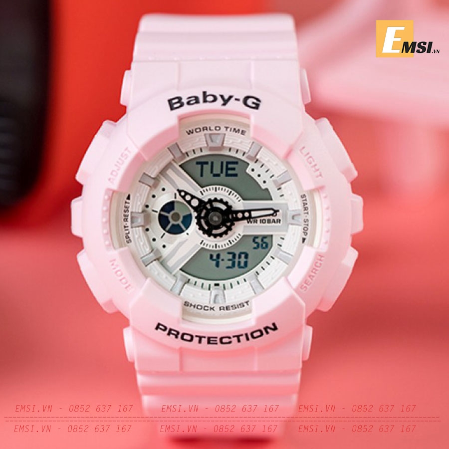 BABY-G BA-110BE-4A - Nữ - Cao Su - Kính Khoáng - 10ATM