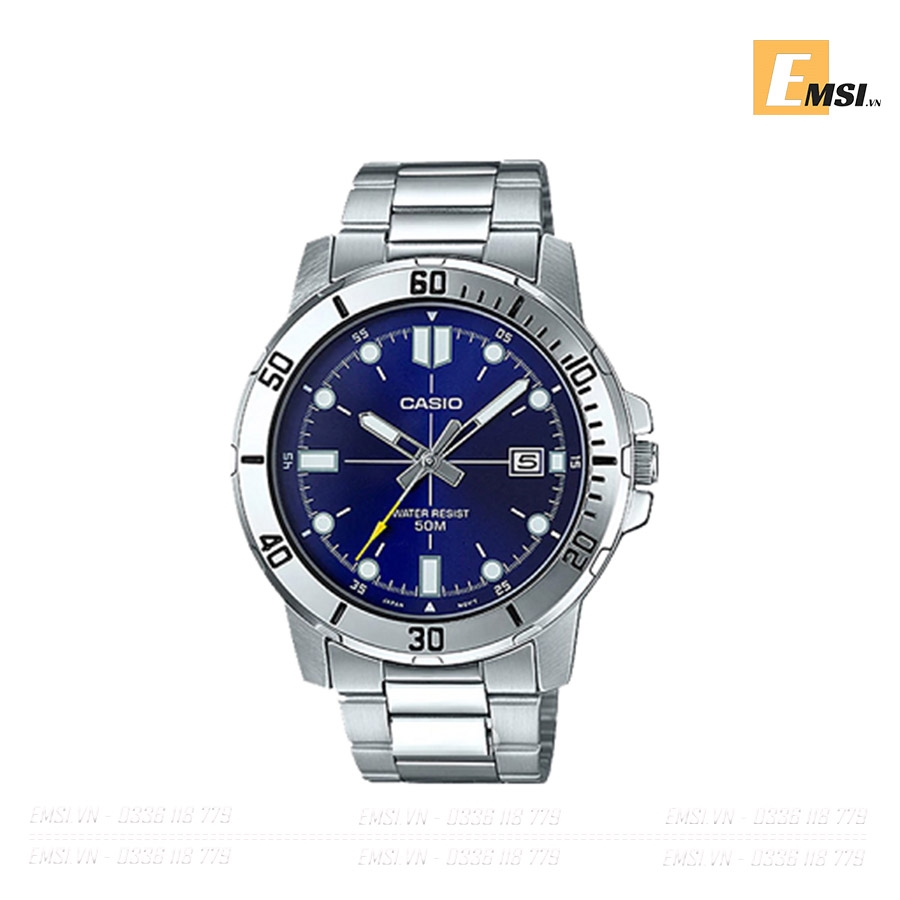 Casio MTP-VD01D-2EVUDF - Đồng Hồ Nam - Pin / Quartz - Kính Khoáng - Size Mặt 45mm - Bảo Hành 5 Năm - Chính Hãng