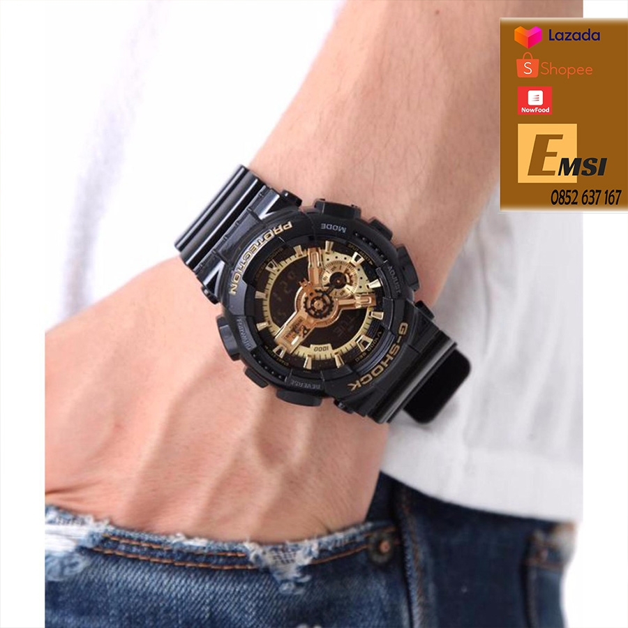 Đồng hồ Casio G-Shock GA-110GB-1A & BA-110-1A