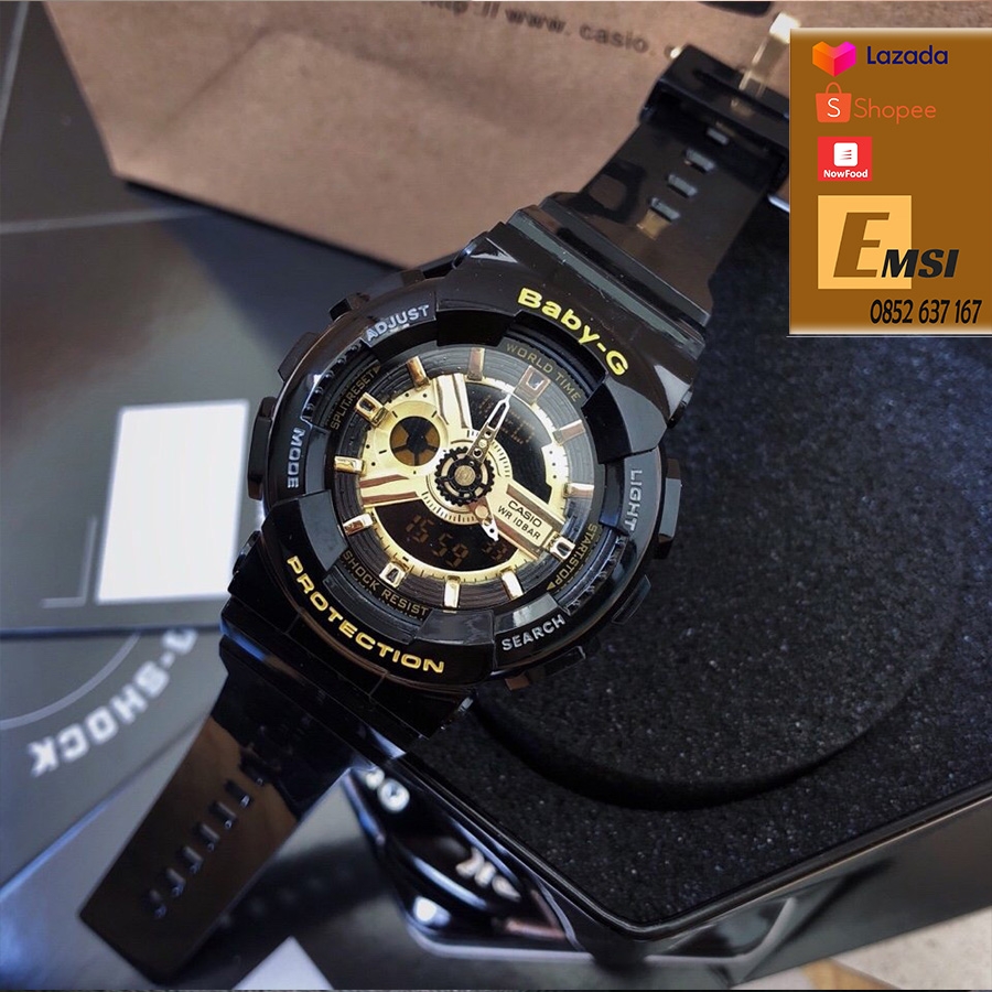 Đồng hồ Casio G-Shock GA-110GB-1A & BA-110-1A