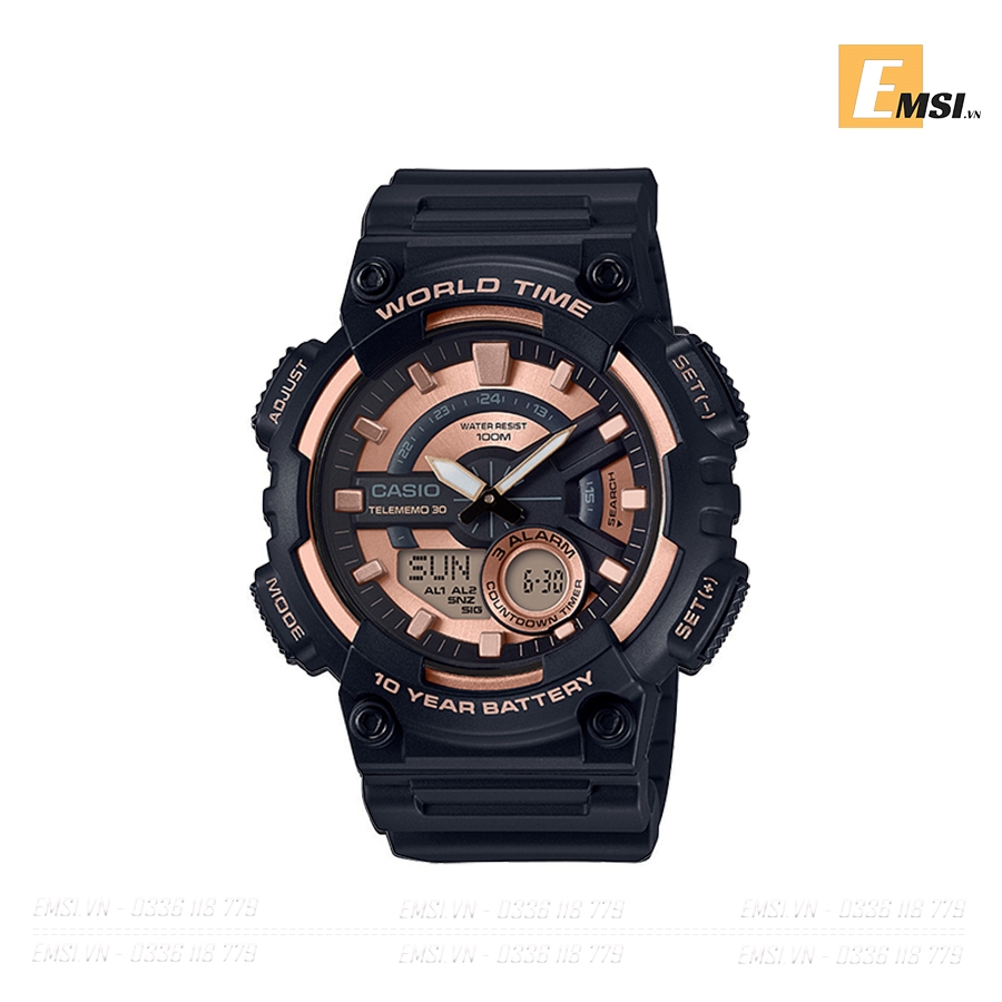 Đồng hồ Nam Casio AEQ-110W-1A3VD - Casio 46.6mm - Emsi.vn