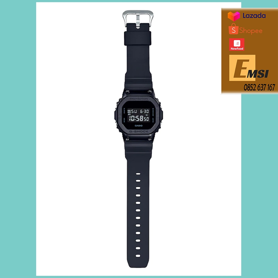 Đồng Hồ Nam Casio G Shock GM-5600B-1DR Dây Nhựa - Vỏ Kim Loại Màu Đen - Thiết Kế Mặt Vuông - Emsi.vn