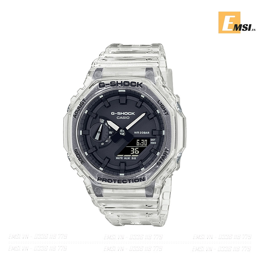 G-Shock GA-2100SKE-7ADR - Đồng Hồ Unisex - Pin / Quartz - Kính Khoáng - Size Mặt 45.4mm - Bảo Hành 5 Năm - Chính Hãng