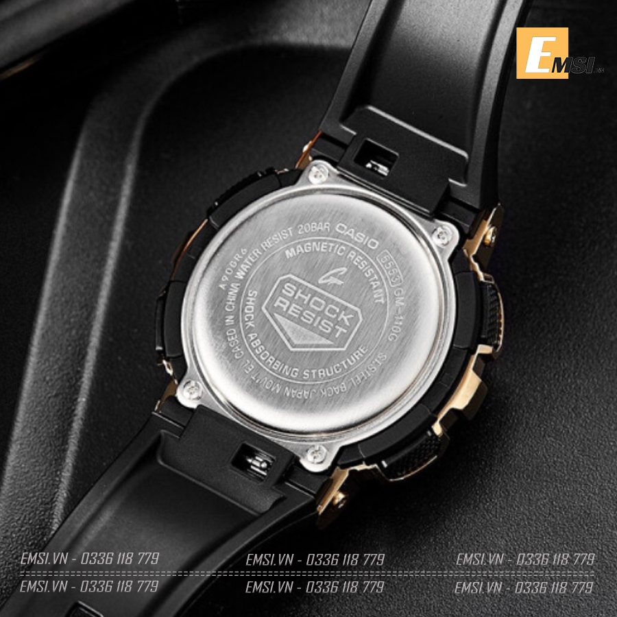 G-Shock GM-110G-1A9 - Đồng Hồ Nam - Điện Tử - Size Mặt 48.5mm - Kính Khoáng - Dây Nhựa - Chống Nước 20ATM - Mới 100% - Bảo Hành 5 Năm