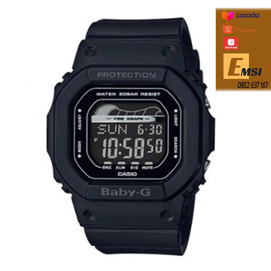 Đồng Hồ Nữ Casio Baby G BLX-560-1 Dây Nhựa Màu Đen - Emsi.vn