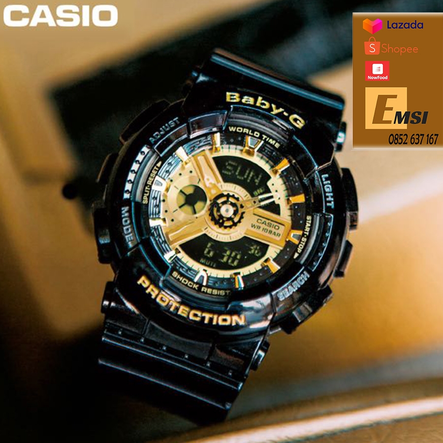 Đồng hồ Casio G-Shock GA-110GB-1A & BA-110-1A