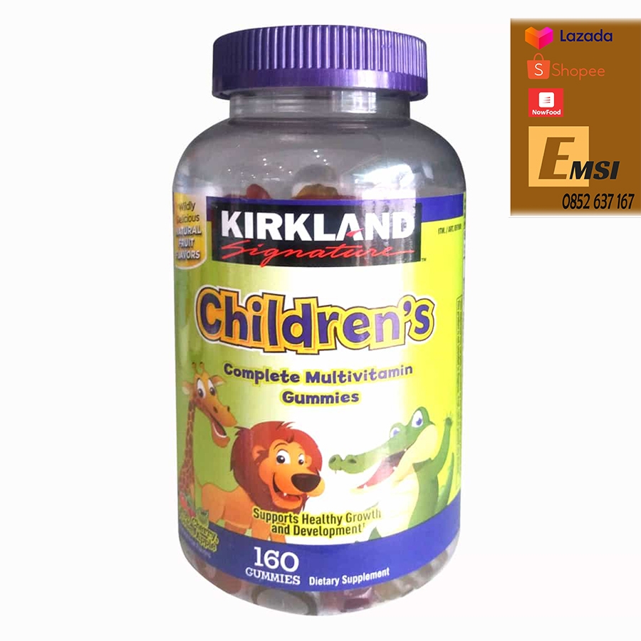 Kẹo Dẻo Bổ Sung Vitamin Cho Bé Kirkland Children's [Hộp 160 Viên]