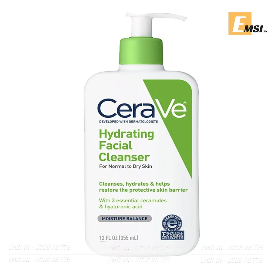 Sữa rửa mặt Cerave cho da khô, da dầu 335ML