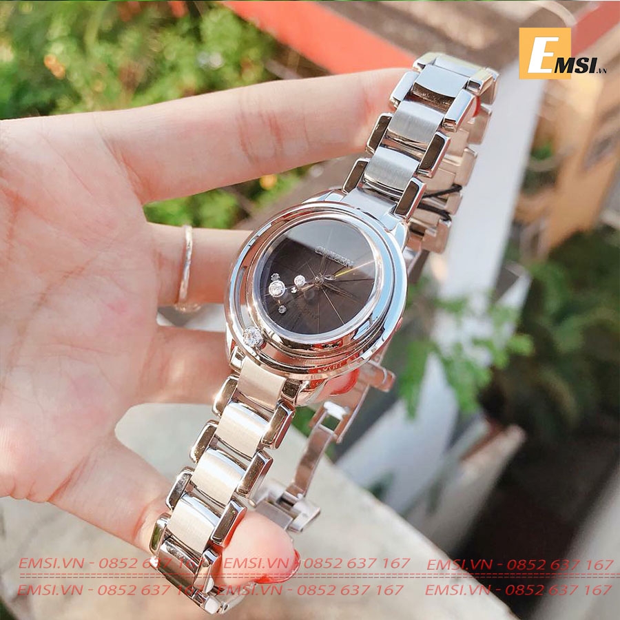 CITIZEN EW5520-50E - Đồng Hồ Nữ - Eco Drive - Kính Khoáng - Size Mặt 33mm - Bảo Hành 5 Năm - Chính Hãng 100%