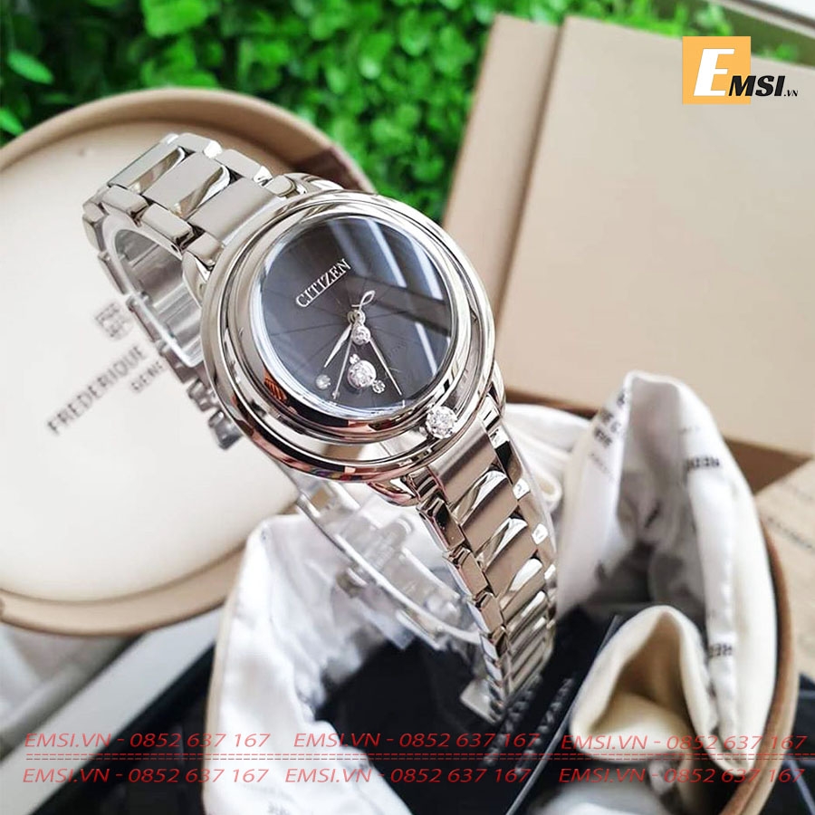 CITIZEN EW5520-50E - Đồng Hồ Nữ - Eco Drive - Kính Khoáng - Size Mặt 33mm - Bảo Hành 5 Năm - Chính Hãng 100%