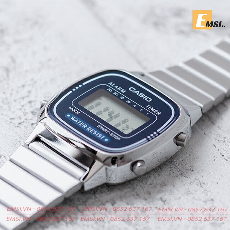 Casio LA670WA-2D - Đồng Hồ Nữ - Điện Tử - Kính Nhựa - Size Mặt 24.6mm EMSI.VN