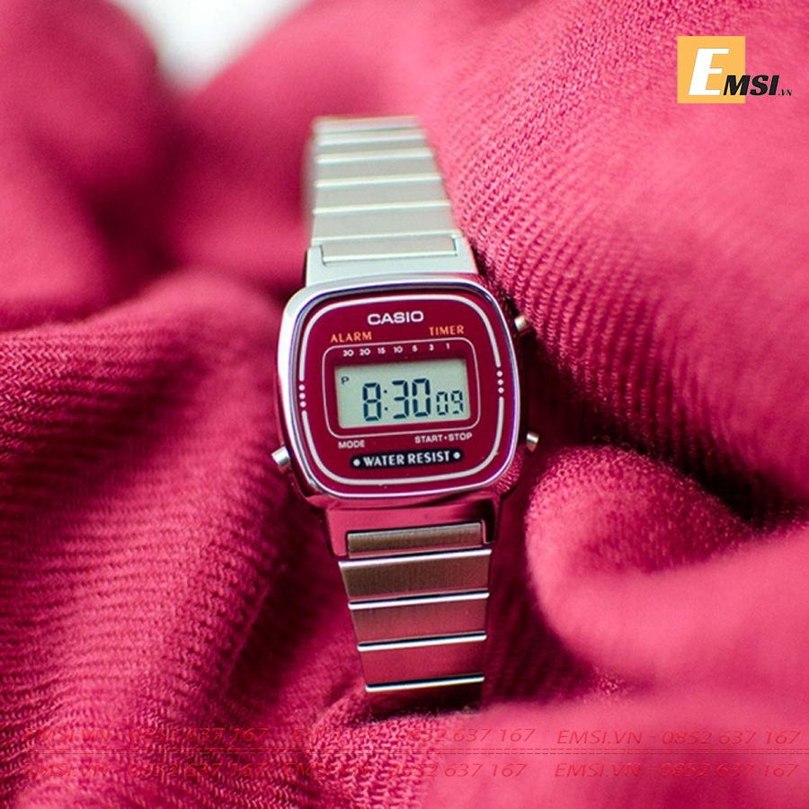 Tổng hợp Đồng Hồ Casio Chính hãng Nữ LA670, Thời Trang ,Dây Thép Không Gỉ EMSI.VN