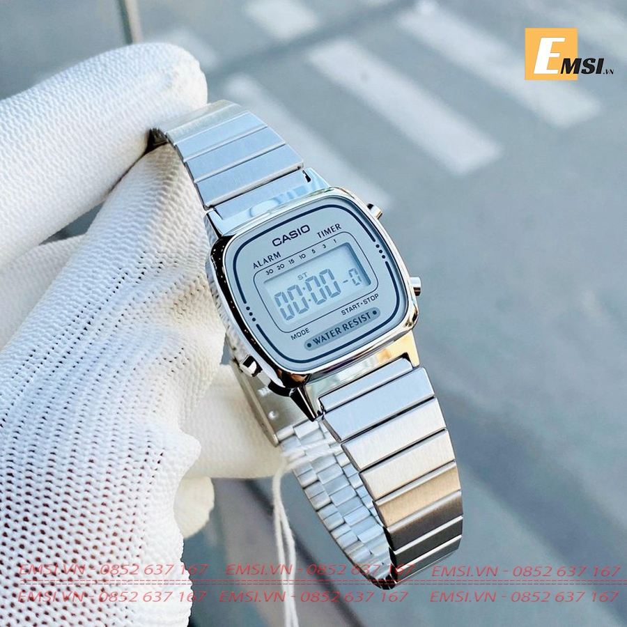Casio LA670WA-7D - Kính nhựa - Đồng hồ nữ - Điện tử - Size mặt 24.6mm EMSI.VN