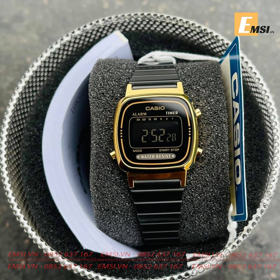 Tổng hợp Đồng Hồ Casio Chính hãng Nữ LA670, Thời Trang ,Dây Thép Không Gỉ EMSI.VN