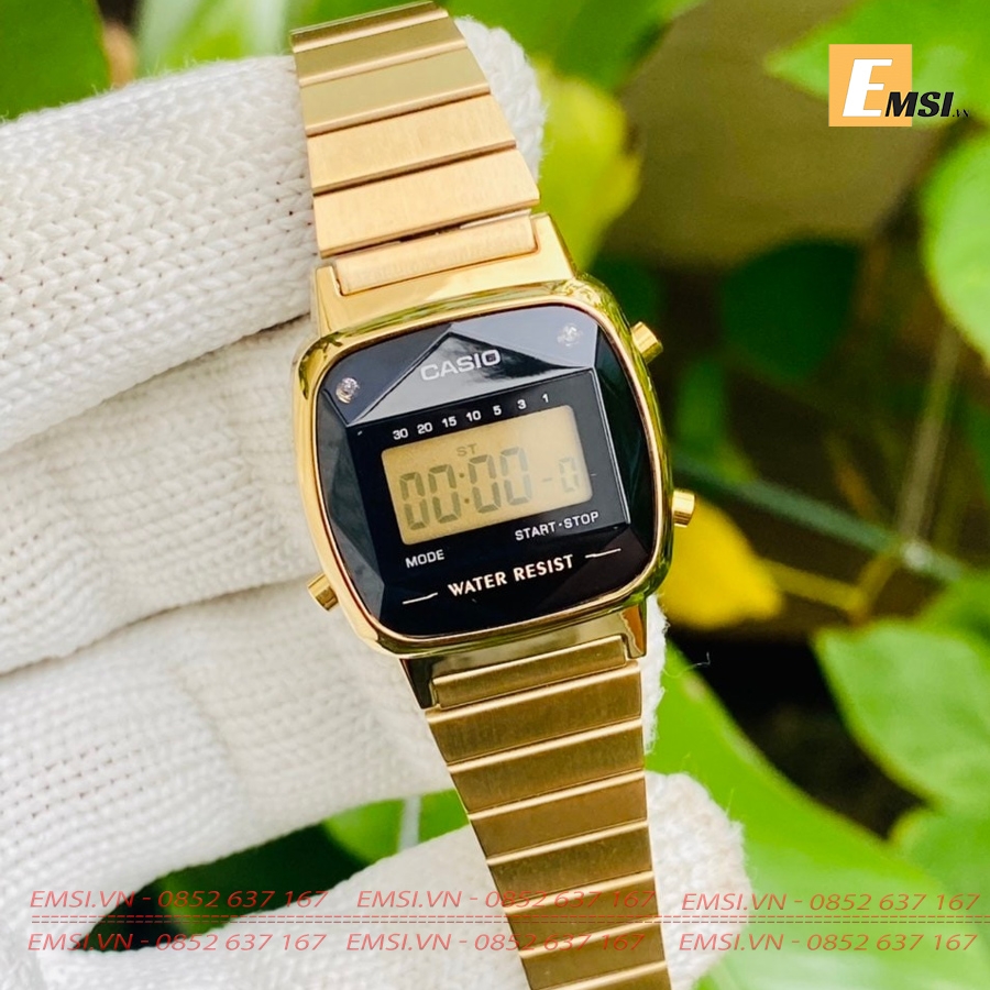 Tổng hợp Đồng Hồ Casio Chính hãng Nữ LA670, Thời Trang ,Dây Thép Không Gỉ EMSI.VN