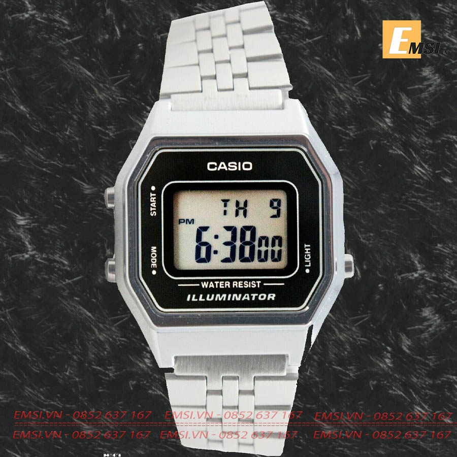 Tổng hợp Đồng hồ Casio, Đồng hồ nữ dây thép LA680 chính hãng EMSI.VN