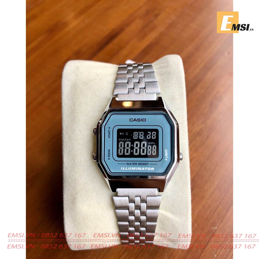 Tổng hợp Đồng hồ Casio, Đồng hồ nữ dây thép LA680 chính hãng EMSI.VN