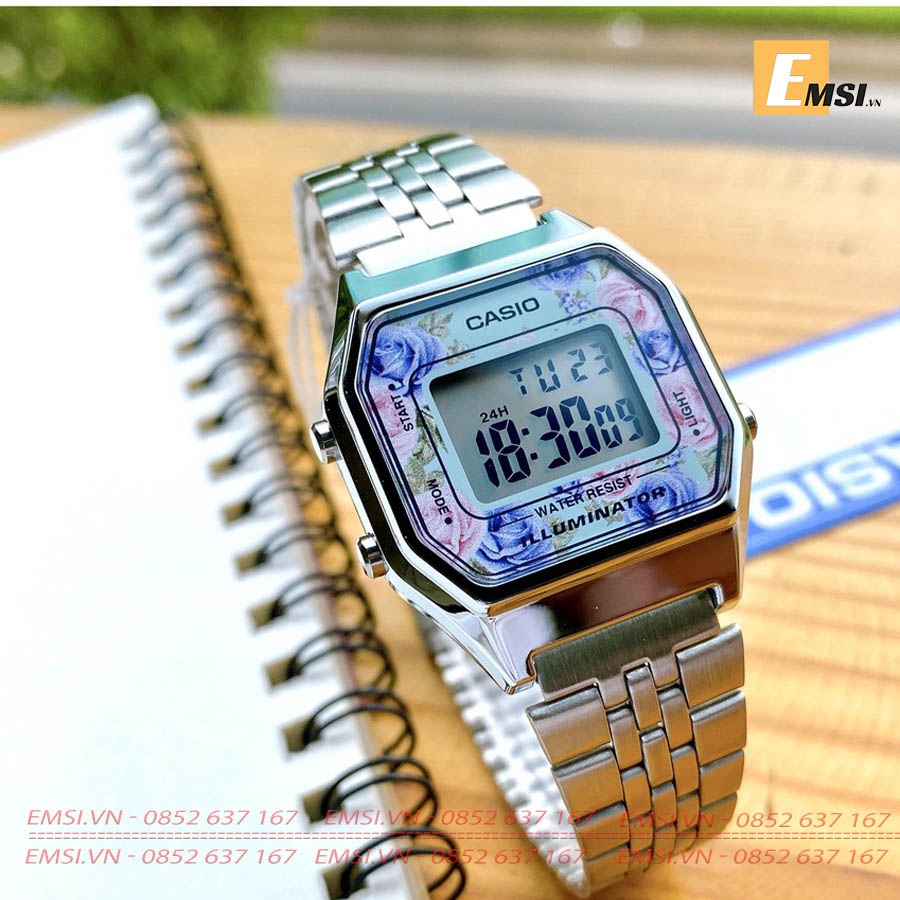 Tổng hợp Đồng hồ Casio, Đồng hồ nữ dây thép LA680 chính hãng EMSI.VN