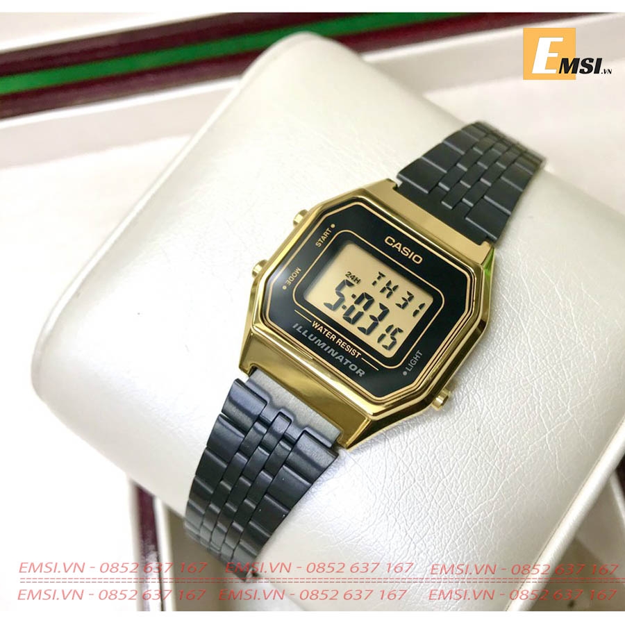 Tổng hợp Đồng hồ Casio, Đồng hồ nữ dây thép LA680 chính hãng EMSI.VN