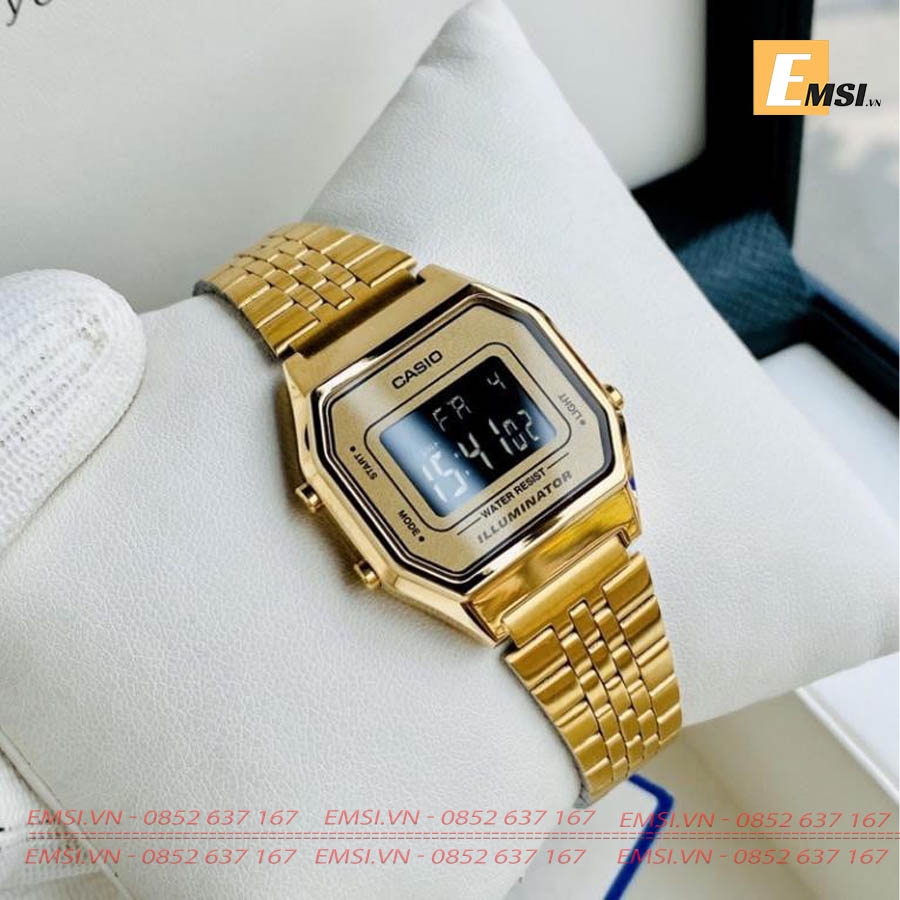 Tổng hợp Đồng hồ Casio, Đồng hồ nữ dây thép LA680 chính hãng EMSI.VN