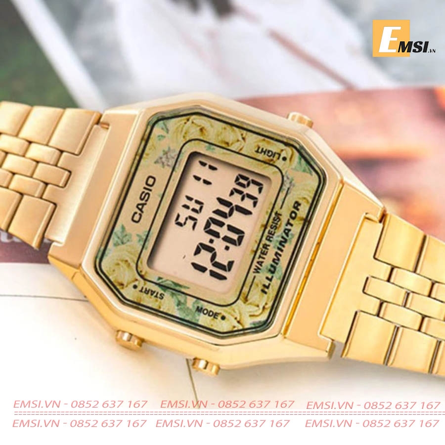 Tổng hợp Đồng hồ Casio, Đồng hồ nữ dây thép LA680 chính hãng EMSI.VN
