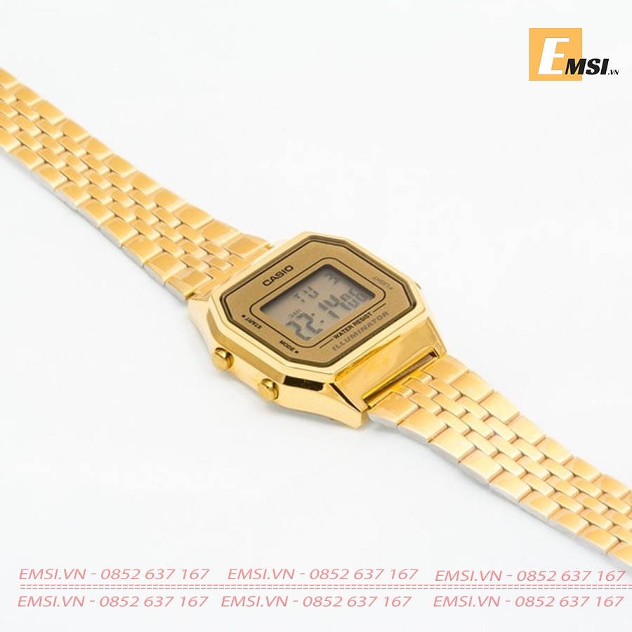 Tổng hợp Đồng hồ Casio, Đồng hồ nữ dây thép LA680 chính hãng EMSI.VN