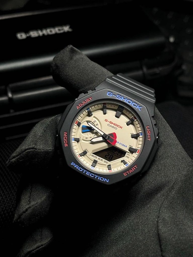 G-Shock GMA-S2100WT-1ADR - Đồng Hồ Nam - Pin / Quartz - Kính Khoáng - Size Mặt 46mm - Bảo Hành 5 Năm - Chính Hãng