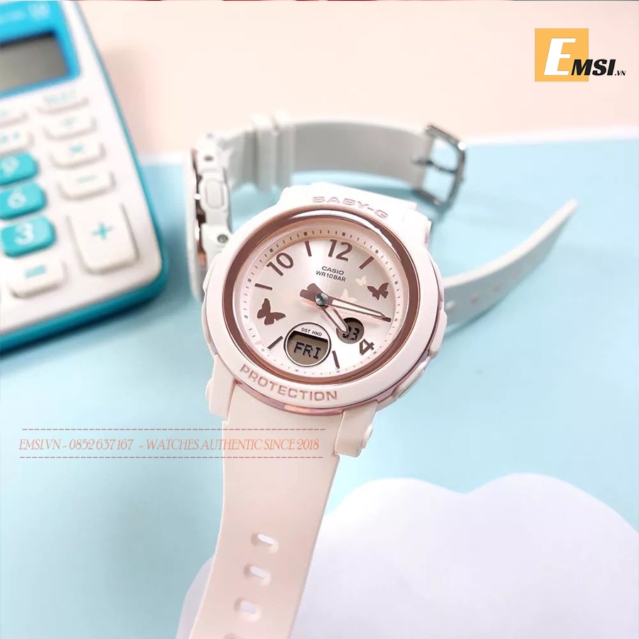 BGA-290BD-4ADR | Đồng Hồ Casio | Baby-G | Nữ | Dây Nhựa | Hai Đèn LED | Chống Nước WR100M - Emsi.vn