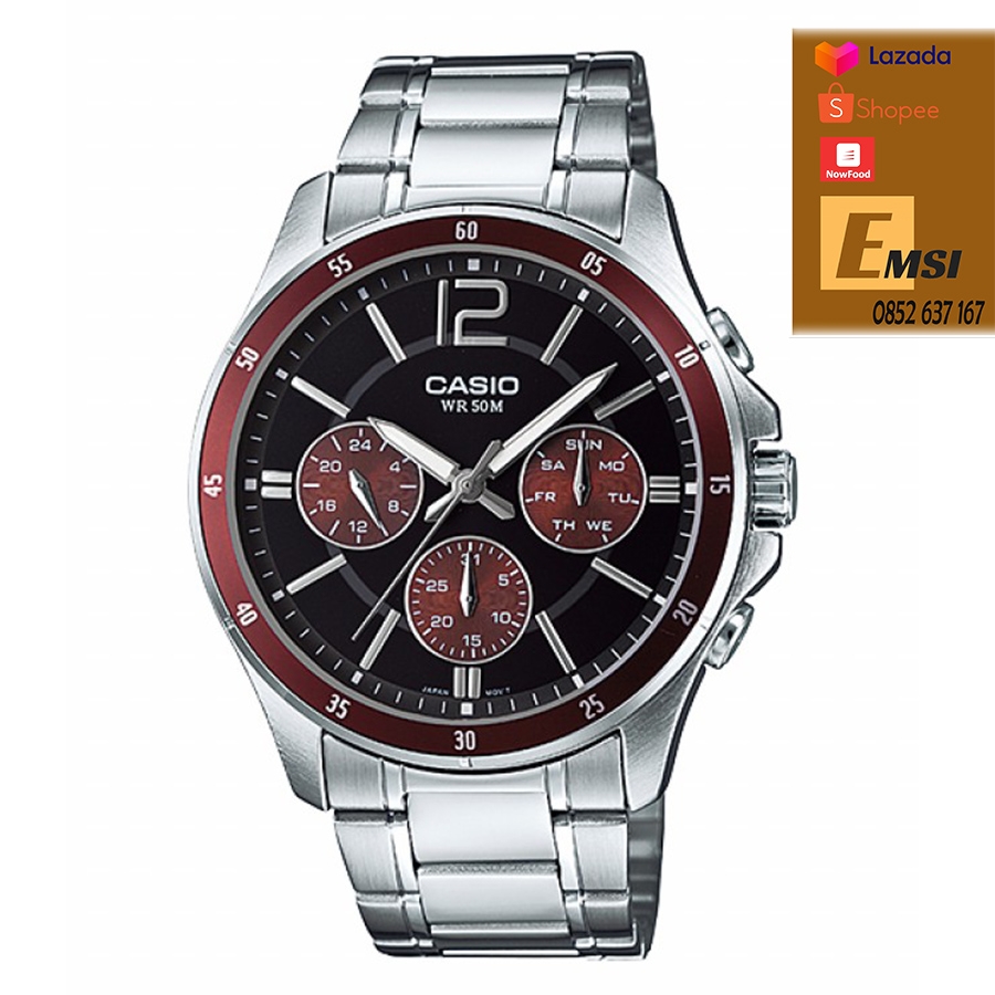 Casio MTP-1374D-5AVDF - Đồng Hồ Nam - Pin / Quartz - Kính Khoáng - Size Mặt 43.5mm - Bảo Hành 5 Năm - Chính Hãng