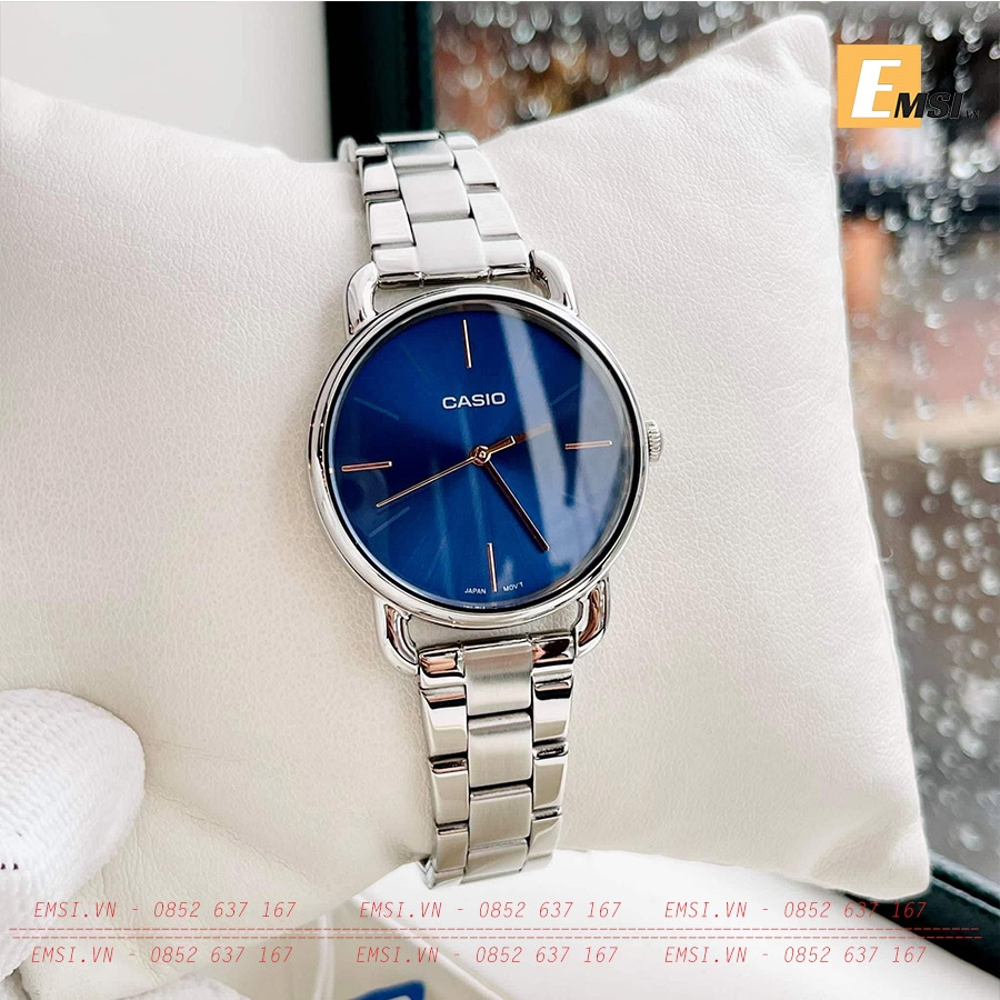 Đồng Hồ Casio Nữ LTP-E412D-2A Dây Kim Loại - Chống Nước - Size 30mm