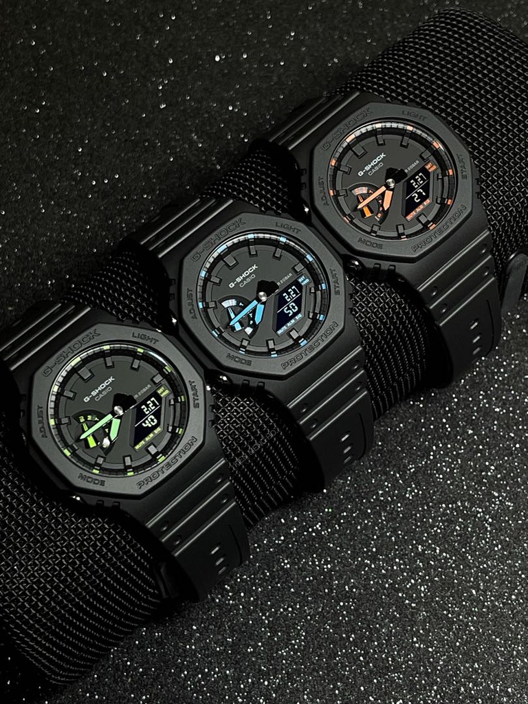 G-Shock GA-2100-1A2DR - Đồng hồ nam - Pin / Quartz - Kính khoáng - Size mặt 45.4mm - Bảo Hành 5 Năm - Chính Hãng