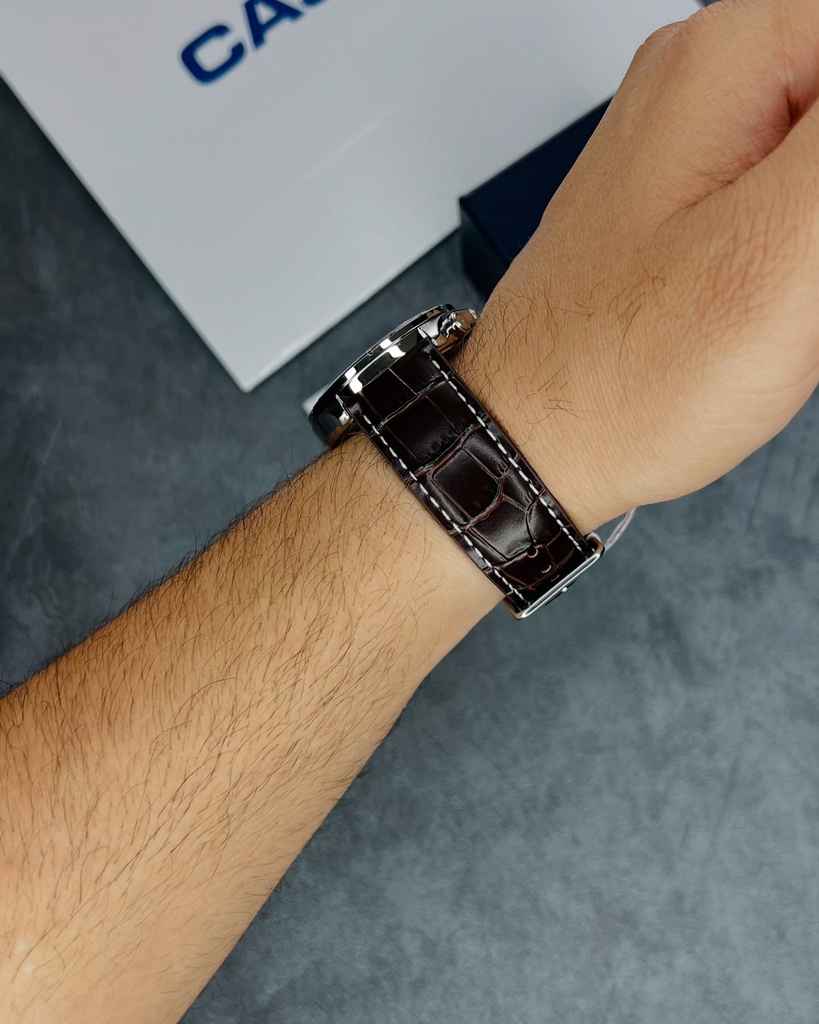 Đồng Hồ Nam Dây Da Casio MTP-1374L-7A1VDF (43mm) - Nâu Đen - Emsi.vn