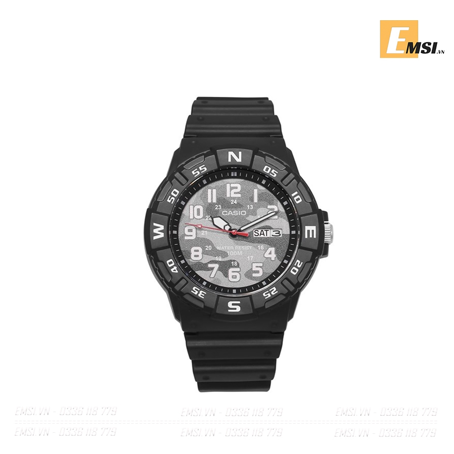 Đồng hồ Casio nam thể thao MRW-220HCM-1B - QUARTZ (PIN) DÂY CAO SU